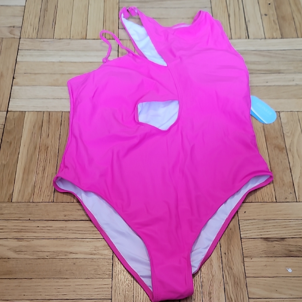 Vibrant Pink Women's One Piece Swimsuit
